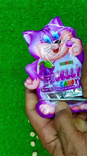 Satisfying Jelly Candy ASMR 🍬 | Colorful Candy Eating Sounds #shorts#asmrsounds