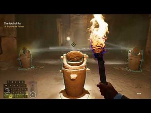 Indiana Jones Find a way across, Explore the tunnels, Explore the Temple in The Idol of Ra