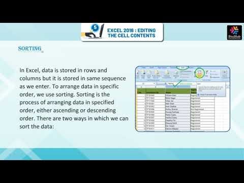 STUHUB ROBO COMPUTER CLASS 6 CHAPTER 5 EXCEL 2016 ADVANCED FEATURES