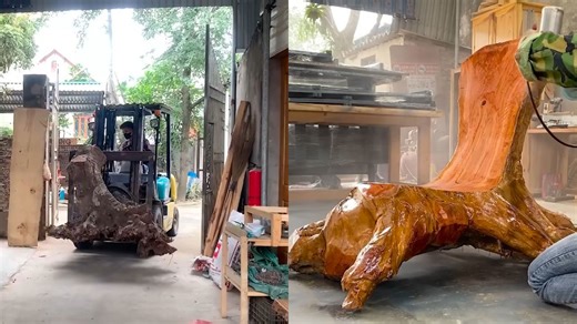 Turning a Tree Stump Into a Masterpiece