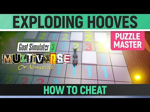 Goat Simulator 3: Multiverse of Nonsense - Exploding Hooves Cheat - Puzzle Master Solution