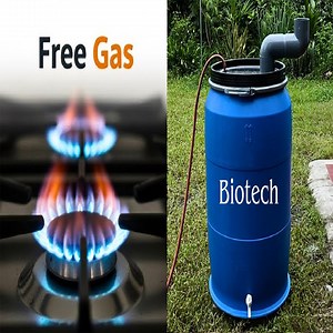 Great idea to use free gas from waste | Genius Hands DIY