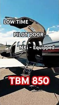 🛩️ LOW TIME, PILOT DOOR TBM 850 Garmin NXi Upgrade 🔥
