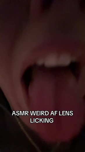 ASMR weird AF lens licking! #fyp #mouthsounds #weirdcore #asmr #asmrtriggers