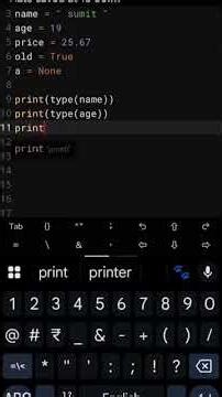 python basics data types and variables explained #2026 #coding #codinglife #youtubeshorts #youtube