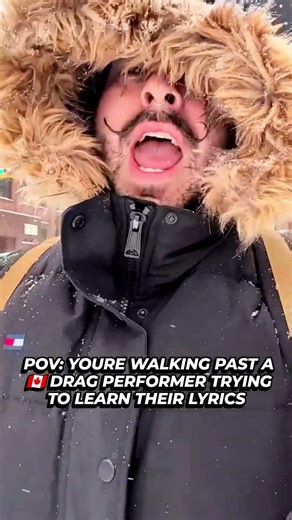 POV: You're walking past a Canadian Drag performer trying to learn their lyrics #drag #canada