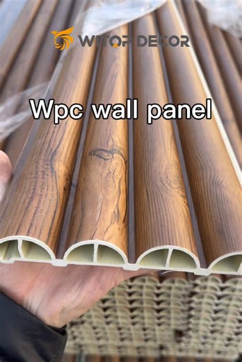 Wood Grain Decorative Indoor WPC Wall Panels