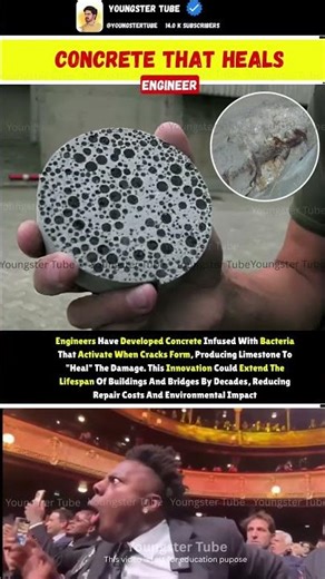 🚀 The Concrete That Heals Itself — Bacteria Turn Cracks Back Into Stone 🧱