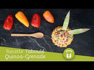 Recette de taboulé de quinoa et grenade au Compact Cook