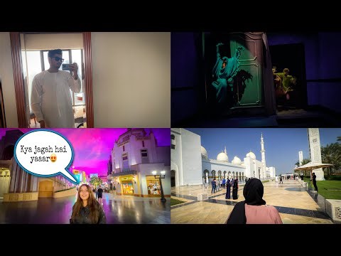 Abu Dhabi Dubai Ki Sabse Beautiful Places 😌| Shaikh Al-zayed Mosque,Ferrari World And Warner Bros😍