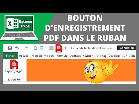 Créer un onglet d'export en PDF sur Excel