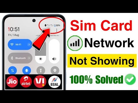 Sim Card Not Working | Sim Card Not Showing Network | Sim Card No Service Problem | No Sim Card