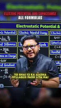 Electrostatic Potential And Capacitance Class 12 | All Formulas | Physics Chapter 2 | Shailendra Sir