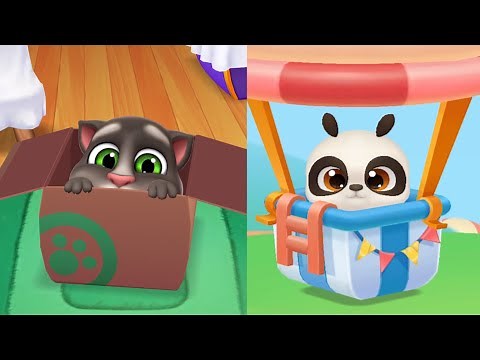 My Talking Tom 2 Level 1 Vs My Talking Panda 2 Level 1