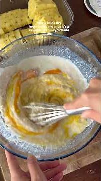 Homemade boxed yellow cake mix! Turned pineapple upside cake