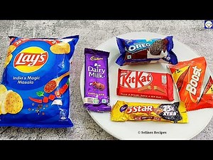 5 Minutes Recipe with Chocolates & Lays | Quick & Easy Recipe | Selines Recipes |