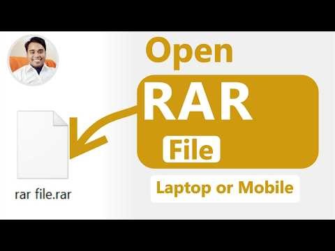 open rar files windows 10/11 | open rar files on android | open rar file in laptop