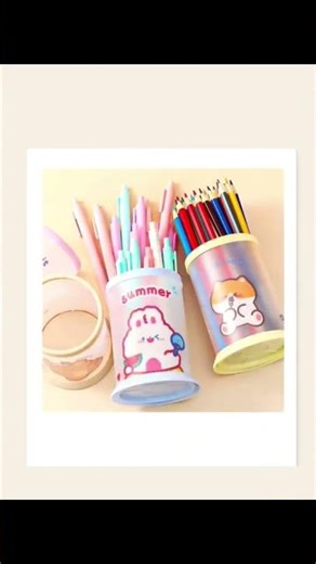 So Cute Kawaii Pen Stand 😍🧸 | Desk Setup Must Have #shorts #journaladdict