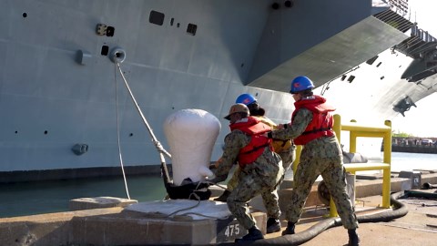 Aircraft carrier USS George HW Bush begins deployment