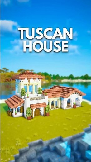 Minecraft Cozy Tuscan House 🏡 Aesthetic Mediterranean Villa #minecraftbuilding #minecrafthouse