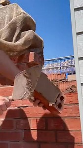 Toothing in Brickwork #bricklayer #bricklaying #satisfying #masonry #work #construction #shorts | Bricks Trick