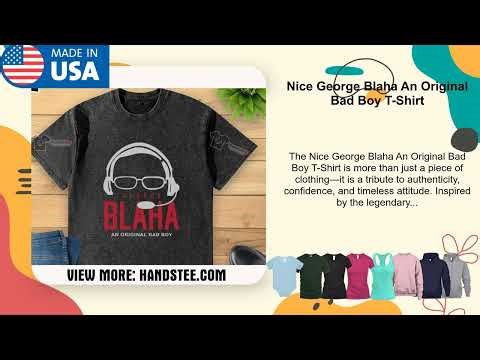 Nice George Blaha An Original Bad Boy T-Shirt