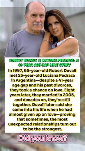 Robert Duvall & Luciana Pedraza: A 41-Year Age Gap Love Story