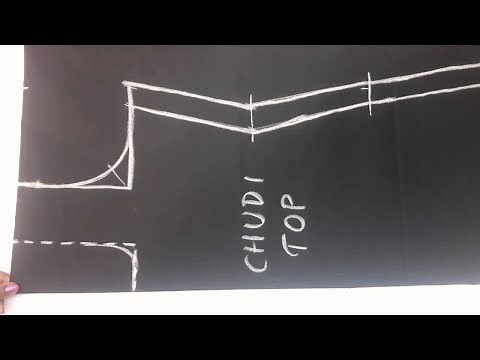 chudithar top cutting and stitching easy method