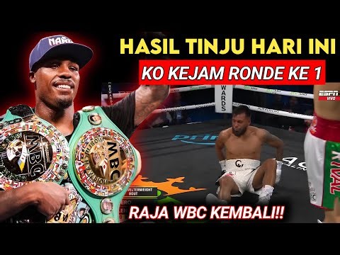 Hasil Tinju HARI INI‼️Minggu 1 Juni 2025 KO Kejam Ronde ke 1 Raja WBC | Hasil Tinju hari ini