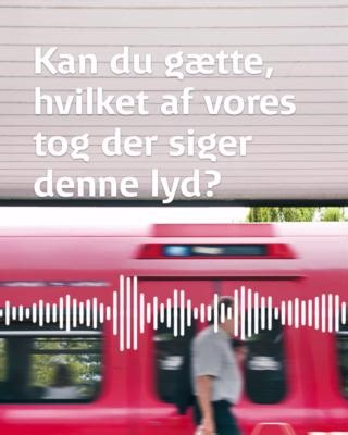 Kan du gætte, hvilket af vores tog der siger denne her lyd? 🚋🔊 I vores tog og på vores stationer er der en hel verden af lyd, vi navigerer i hver dag. Gæt med på vores lyde og kom med på en sonisk rejse gennem vores lydunivers🔉 | DSB