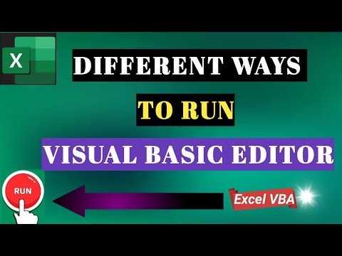 How To Run Excel Macros From VB Editor In Different Ways