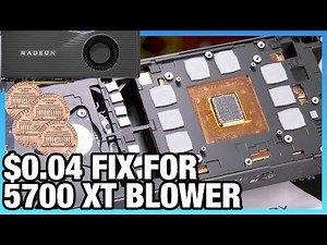 Fixing the RX 5700 XT Cooler for $0.04 | Paste & Washers vs. Thermal Pad