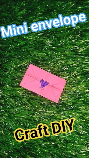 DIY MINI ENVELOPE EASY TO MAKE ENVELOPE CARD STICKY NOTE EASY