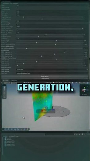 Tree generator with unity asset