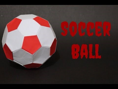 How To: Origami Soccer Ball Size 3 (Red-White)