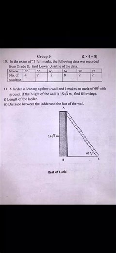 Basic Level Practice Opt Math Exam Grade 8 year 2082
