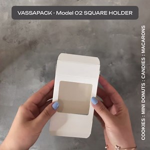 Bakery Boxes 40 Pcs Small White Square Cookie Boxes with Clear Window - 3.35x3.35x1 Inches, Ideal for Individual Cookies, Mini Donuts, Chocolates, Pastries, Wedding Favors, Party Special Occasions