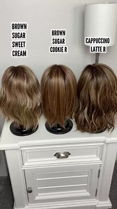 Hi friends! Here’s a color comparison of 3 Belle Tress colors that I thought might be helpful for you all! If you love Brown Sugar Sweet Cream from the Cafe Collection, you might like Brown Sugar Cookie R or Cappuccino Latte R from the new Lux SE collection!⁣ ⁣ 🛍️Shop these wigs at Shirley's Wig Shoppe here👉 https://shirleyswigshoppe.com/pages/my-shop/1965548 ⁣ ⁣ #wigs #wig #wigreview #lacewig #lacefrontwig #fauxlocs #fakehair #alopecia #hairloss #wiglife #lacefrontwigs #lacewigs #syntheticwig