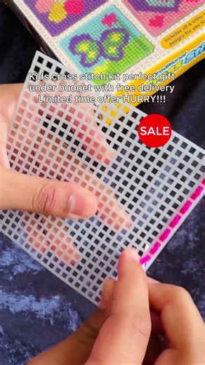 Kids cross stitch kit for beginners makes a perfect creative gift for children who love arts and crafts. This affordable kit includes everything your child needs to start stitching right away and helps improve focus creativity and fine motor skills. Ideal for rainy day activities and screen free fun. Price drop and free delivery ends soon! Don’t wait for it to go out of stock! #tiktokmademebuyit #blackfriday #kidsgifts #kidsgiftideas #artsandcrafts