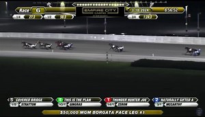 Covered Bridge made it two-in-a-row tonight with a game victory in the third division of the $50,000 MGM Borgata Pacing Series! | Yonkers Raceway