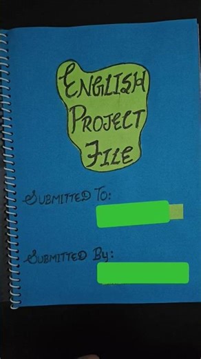 Class 12 English Project File