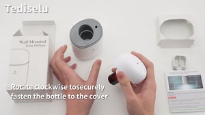 Plug in Waterless Diffuser, 500 Sq. Ft Coverage, Plug in Essential Oil Diffuser & Small Wall Diffuser with Low/High and Off Switch and Auto Night Light-10ML-1031HY