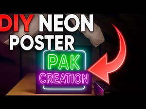 DIY LED Neon Sign Poster at Home | Make Your Own Custom Light Board