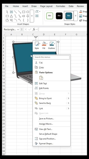 Insert image in excel #exceltips