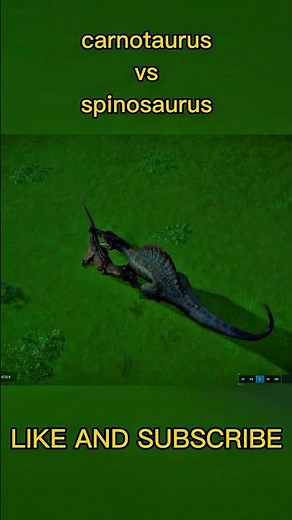 Carnotaurus vs Spinosaurus | Epic 1v1 Battle (No Commentary) 🦖#dinosaur #jurasicworldevolution #fyp