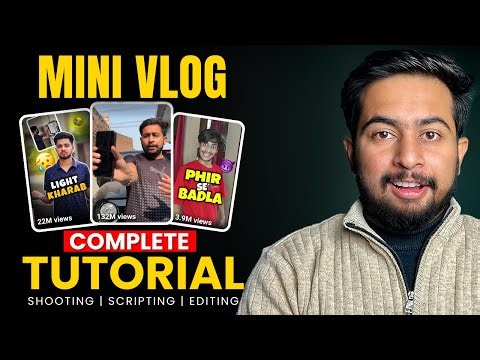 How to make Mini Vlog | Mini vlog kaise banate hai (Complete Gyan)