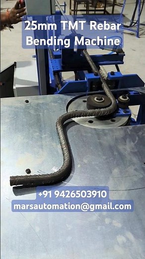25mm TMT Rebar Bending Machine, TMT Ring Making Machine, 25mm CNC Rod Bending Machine #rebarmachine