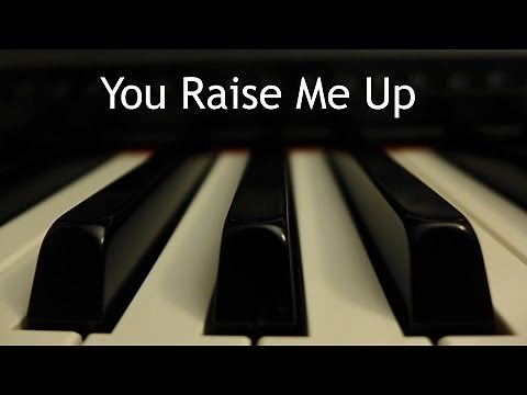 You Raise Me Up - piano instrumental cover with lyrics