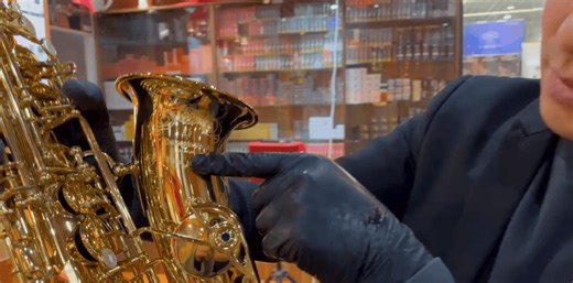 柳泽AWO10中音萨克斯开箱检查，西安梵之音琴行发货前细节检测