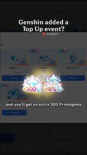Genshin added a Top Up event?